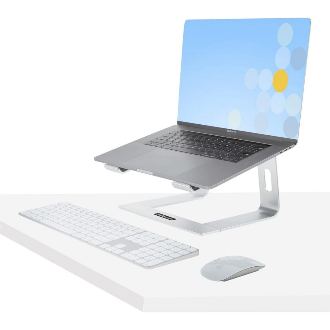 Rutschfestes Laptopstaender fuer Homeoffice aus Aluminium